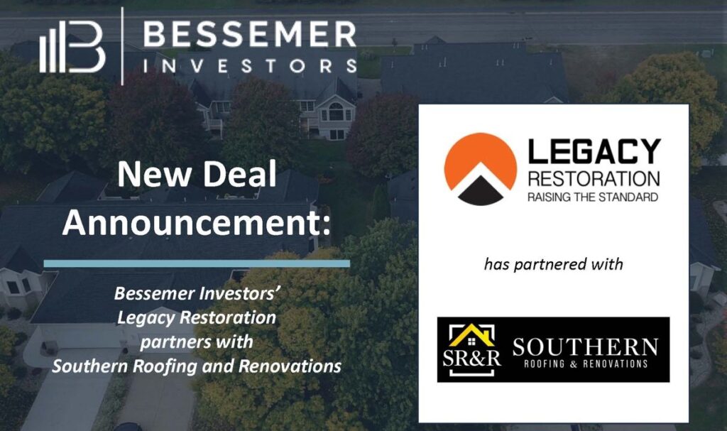 New Deal Announcement: Legacy partners with Southern Roofing & Renovations